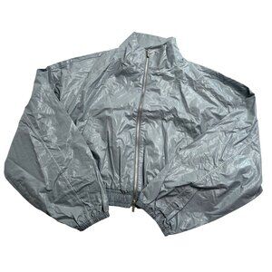 Matin Kim Coating Crop Blouson in Sky